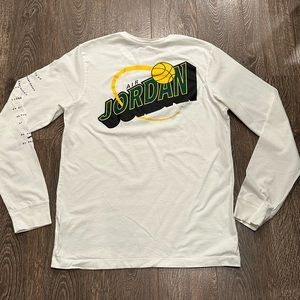 Air Jordan White Retro 10 X Seattle Long Sleeve T-Shirt